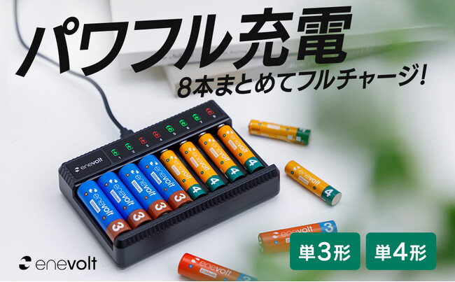 USBでどこでも簡単充電！高速対応のエネボルト充電器「enevolt エネボルト 2Way USB充電器」を新発売