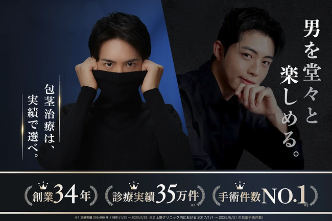 【上野クリニック】「切らない包茎治療」および「長茎術」に関する治療方針に基づく公式見解を公表