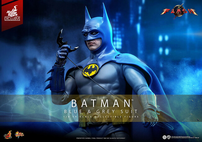 『ザ・フラッシュ』で格納庫に保管されたバットマンのブルー＆グレースーツが1/6スケールフィギュアに！