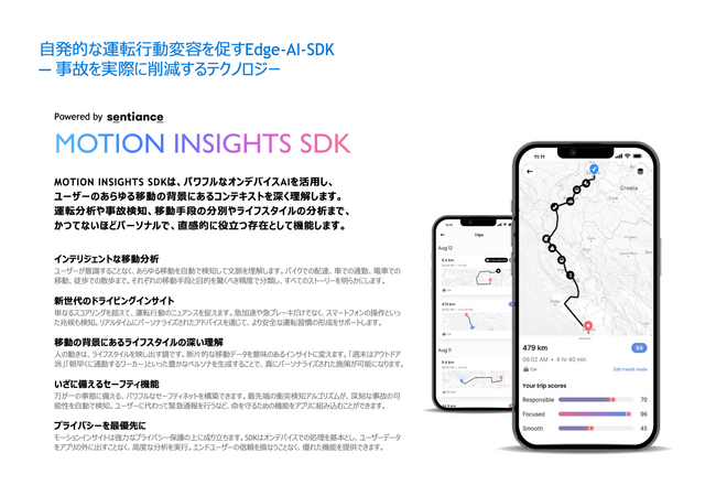 東京海上スマートモビリティと Sentiance、戦略的協業を開始