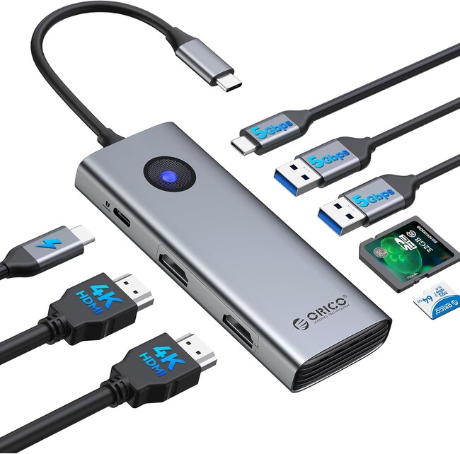 ORICO 8 in 1 ドッキングステーション - 35%OFFで2969円！