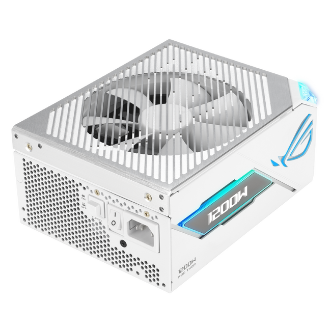 ROGよりマグネット式OLEDディスプレイ搭載の1200W 80PLUS Platinum電源ホワイトモデル「ROG-THOR-1200P3-WHITE-GAMING」を発表