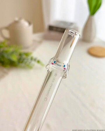 長らく売り切れていたファン待望の「シナモロール」ガラス製マイストローが、グッドグラスからついに再販開始！