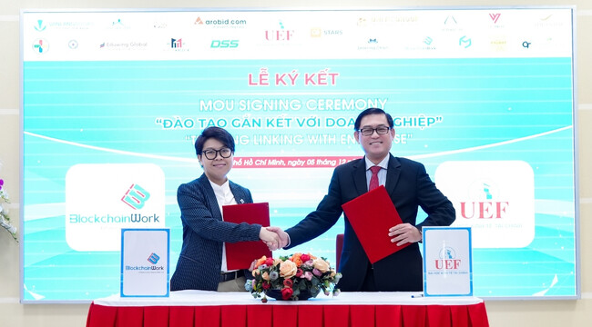 日本資本のBlockchainWork社とホーチミン市経済金融大学（UEF）、デジタル時代に向けたBlockchain・Web 3.0・AI人材育成に関するMOUを締結