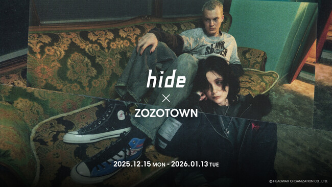 名曲「ピンク スパイダー」がファッションに！伝説のアーティスト・hideとZOZOTOWNのコラボアイテムを12月15日より販売