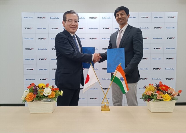 インドブレーキ大手と資本業務提携グローバルアライアンス強化で電動化・自動化製品開発加速