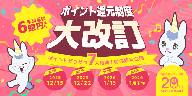 【20周年キャンペーン第1弾】無限にポイントを獲得できるチャンス！