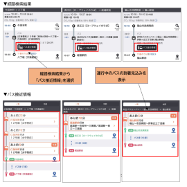 バス接近情報利用イメージ バス接近情報利用イメージ