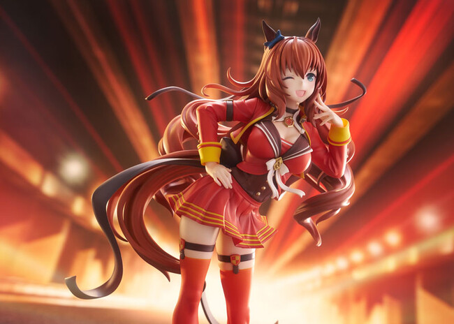 ゲーム『ウマ娘 プリティーダービー』より「マルゼンスキー」が、勝負服[フォーミュラオブルージュ]の姿で立体化。あみあみにて予約受付中。