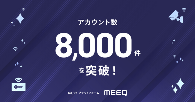 IoT/DX プラットフォーム『MEEQ』、アカウント数8,000件を突破