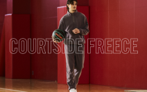 COURTSIDE FREECE（コートサイドフリース）シリーズ
プレー前のアップ、移動時に身体を暖かく包み込む軽量で防寒性に優れる機能的なフリースウェアシリーズ 好評発売中