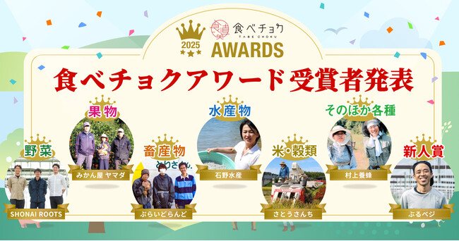 1.1万軒の生産者から選ばれた「食べチョクアワード2025」発表！生産現場の声を受け “食べて応援” の循環が拡大した1年