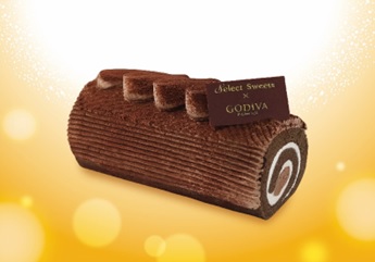 プレミアムチョコレートブランド『ゴディバ』監修による贅沢スイーツが登場！ 深いカカオの香りと上質な甘さを堪能する“ブッシュドノエル”と“クレープ”をクリスマス期間限定で販売