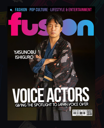 「Voice Samurai」世界へ。デジタルマーケター兼ナレーター・声優の石黒康修が海外誌『Fusion』のカバーモデルに抜擢！そうそうたる歴代表紙アーティストの列に加わる