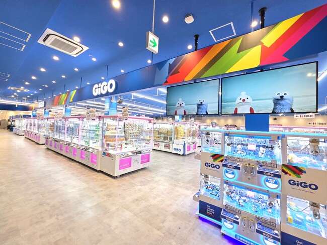 「獲れる！体験を、多くの人に」をコンセプトに、クレーンゲームコーナーを一新。キッズマーケットも導入した、3世代で楽しめる「GiGOイオン仙台中山」
