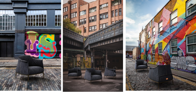 ラグジュアリーファニチャーブランド「ポルトローナ・フラウ」から、新作「Archibald Denim Edition」が登場