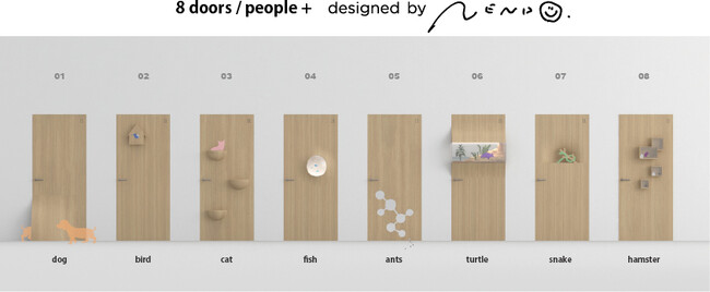 阿部興業（ABE） 創業80周年記念して デザインオフィス nendo が　新コレクション「8 doors / people +」をデザイン