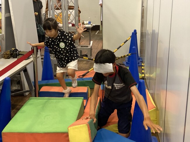 楽しく、5分で災害避難を体験！！