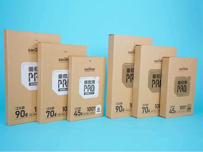 オフィスや飲食店など、業務用使いを考えてつくられたゴミ袋「業務用PRO」を発売