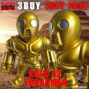 (3)【3 BUY 1 GET FREE】キンコレ 42 ターボメン 原作 金 シルバーアイ