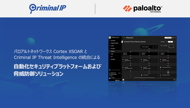AI SPERA、世界最大級のサイバーセキュリティ企業パロアルトネットワークスとAIベース脅威インテリジェンス「Criminal IP」の技術連携を開始