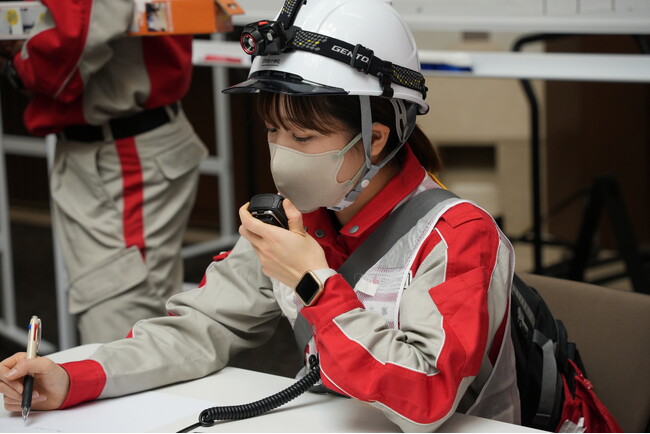 大規模災害の出動に備えて　災害現場で活動する救護員を養成！