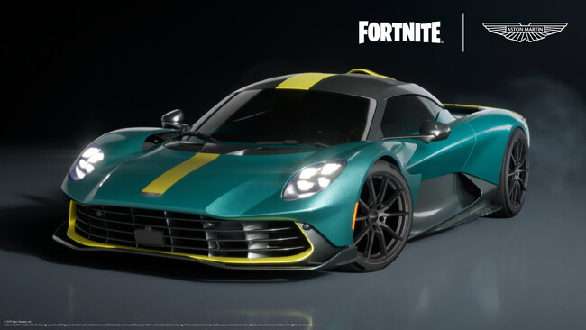 アストンマーティン究極のスーパーカーが『フォートナイト』と『ロケットリーグ』に登場