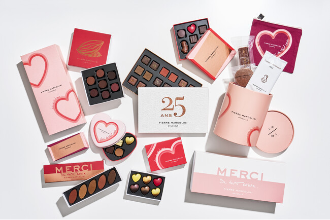 【ピエール マルコリーニ】2026 バレンタインコレクション 日本上陸25周年のテーマは“Merci de tout Cœur (心からありがとう)”。1月10日（土）より数量・期間限定発売