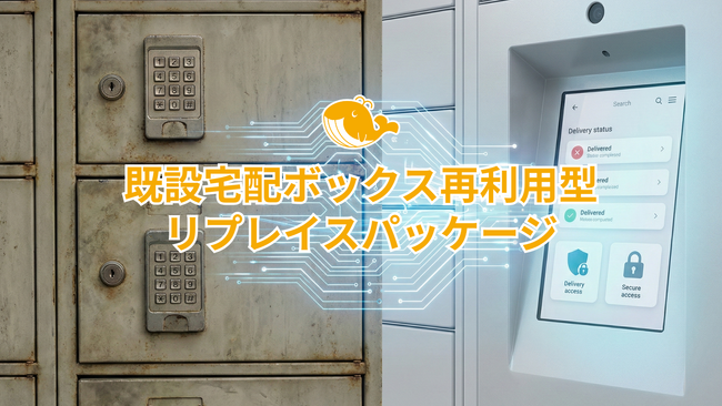 既存の宅配ボックスを活用し、「クラウド型スマート宅配ボックス」へリプレイスする新サービスを開発開始
