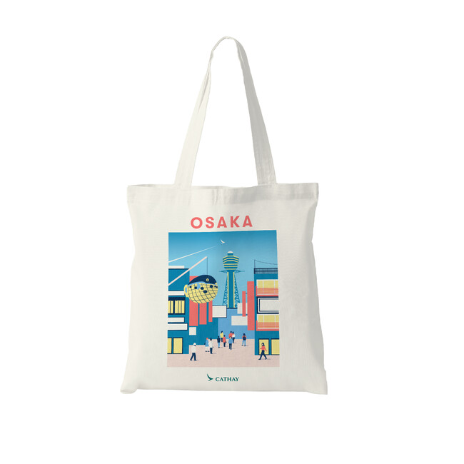 【キャセイ】大阪就航65周年を記念したデスティネーショントートバッグ（大阪）を日本先行割引発売