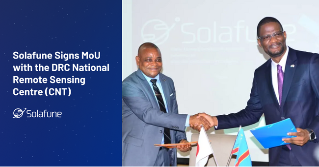 Solafune、コンゴ民主共和国 国立リモートセンシングセンター（CNT）とMoUを締結