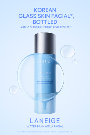 [LANEIGE] 韓国美容クリニック発想！アクアショットで角質とうるおいにWアプローチ。ガラスのような透明感ある水光肌*¹へ 「ウォーターバンク アクアフェイシャル」新発売