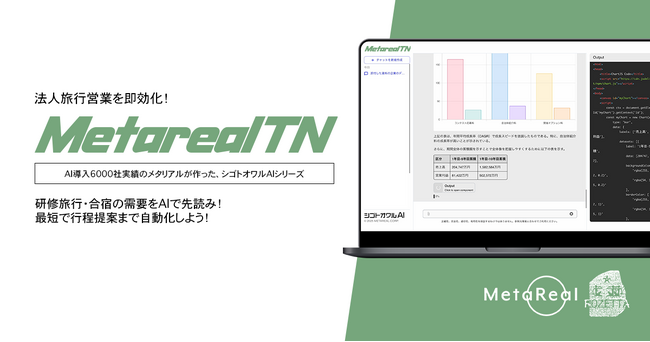 【メタリアル・グループ】法人向け研修旅行需要分析AIエージェント「Metareal トラベルニーズ(Metareal TN)」12/22提供開始
