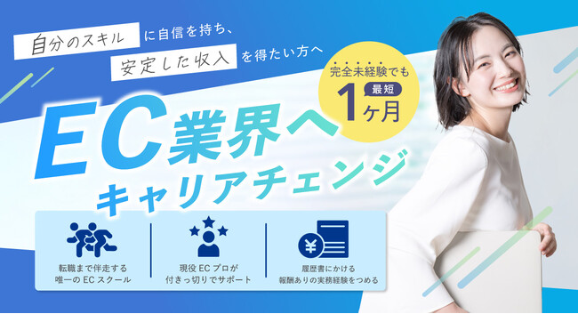「決定率の低い候補者」を即戦力へ。EC×AIの人材育成プログラムを提供開始