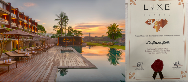 スリランカのホテル「ルグラン・ゴール」、LUXE Global Awards 2025を受賞