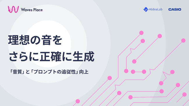 カシオ計算機と共同開発したAI効果音生成ツール『Waves Place』のアップデートのお知らせ