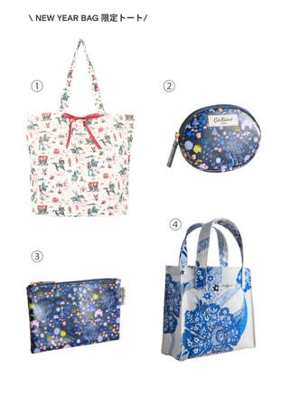 【Cath Kidston】限定トートバッグに人気の雑貨がセットになった中身がわかるNEW YEAR BAG 2026年1月1日（木）発売開始！