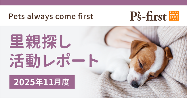ペッツファーストグループ 里親探し活動レポート 2025年11月度