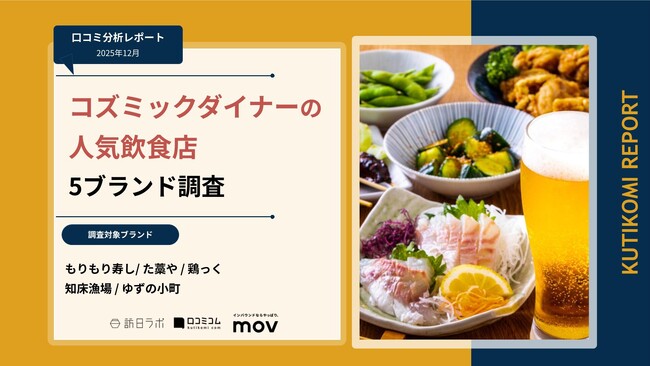 【最新口コミ調査】株式会社コズミックダイナーが展開する飲食店5ブランドの口コミを調査!