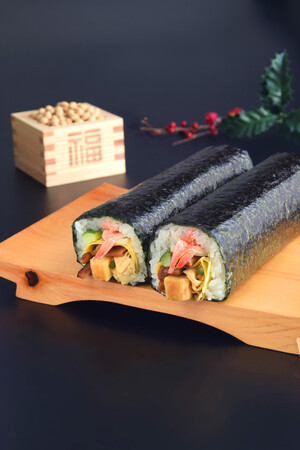 【梅の花テイクアウトショップ】梅の花の恵方巻はひと味違う！湯葉が入った梅の花ならではの恵方寿司など3種類を期間限定で販売