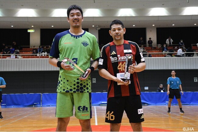 【ハンドボール】男子4選手の日本代表・国際試合、節目の出場を表彰