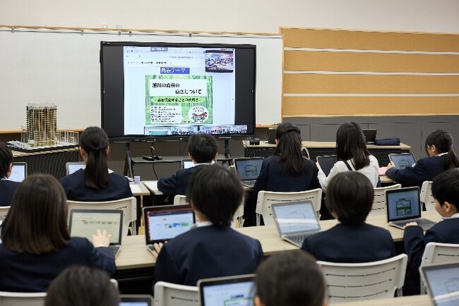 北海道・旭川市立永山南小学校×東京都・中央区立城東小学校　三井不動産グループの“終わらない森”創りをテーマに、森林資源保全と活用の大切さを学ぶ