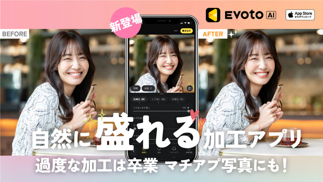 【新製品】AIレタッチソフト「Evoto AI」iPhone版をリリース