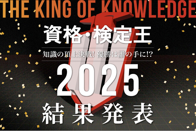 賞金総額59万円！知識の頂上決戦「資格・検定王2025」優勝者決定！