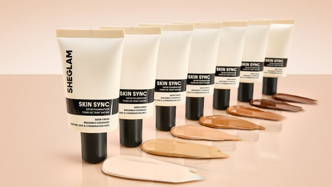 SHEGLAMから、冬の乾燥肌にも使いやすいリキッドファンデーション「Skin Sync Satin Foundation」を12月24日（水）より新発売！