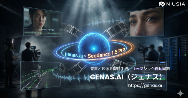 音声と映像を同時生成、リップシンク自動同期--ByteDance最新AI動画モデル「Seedance 1.5 Pro」を”genas.ai（ジェナス）”が日本市場向けに実装