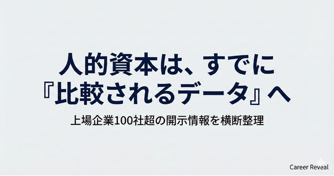 人的資本は、すでに「比較されるデータ」へ