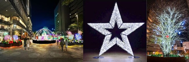 【東京ミッドタウン日比谷】スターライトオブジェとTwinklyイルミネーションがきらめく「Star of Winter Romance」開催