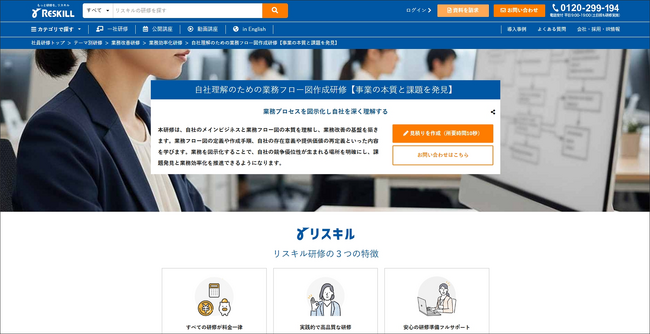 事業の本質を見極め、業務改善の基盤を築く「自社理解のための業務フロー図作成研修」を提供開始：社員研修のリスキル