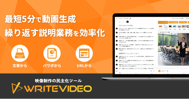 【介護業界向けAI活用】ケア手順・感染対策・記録方法を“動画”で統一。WriteVideo「介護向け画像パック」を提供開始